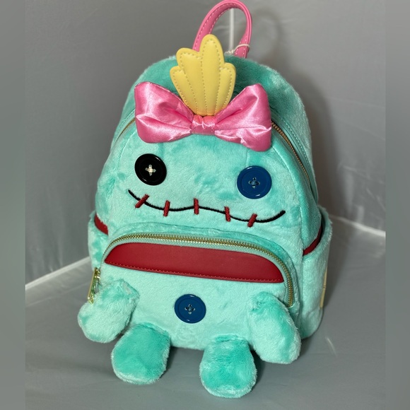 LE LOUNGEFLY Lilo & Stitch Scrump Plush Cosplay Mini Backpack - Picture 11 of 11